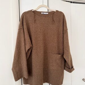 Zara Women's Cozy Tan Sweater